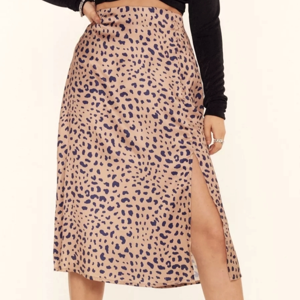 Nasty Gal leopard print skirt